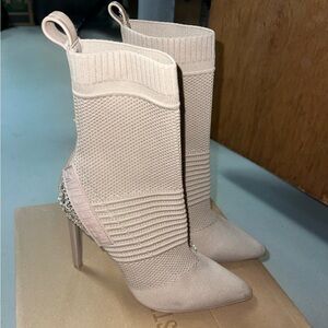 Steve Madden Maxwelle Blush Sock Boot